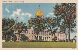 Augusta Maine ME State Capitol Postcard C23 - £2.30 GBP