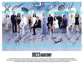 Greys Anatomy Full Cast Signed Autograph 8x10 Rpt Photo By 14 Grey&#39;s Dempsey Oh - £15.92 GBP