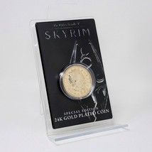 The Elder Scrolls V Skyrim 24k Gold Plated Septim Coin w/ Case Figure Online - £18.35 GBP