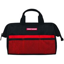 Craftsman 13 in. W Wide Mouth Tool Bag 6 pocket Black/Red - $32.95 CAD