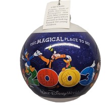 Walt Disney World The Magical Place To Be Christmas Ornament Mickey Goofy 2003 - $10.99
