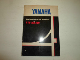 1971 Yamaha RT1 MX360 Supplementary Service Information Manual FACTORY O... - £71.46 GBP