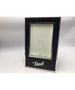Red Envelope Picture Frame Dad Black Leather Silver Plate 8x5 NEW Father... - £34.55 GBP
