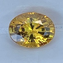 Natural Unheated Golden Yellow Sapphire 1.15 Cts Oval Cut Loose Gemstone - £432.99 GBP
