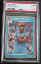 1985 Fleer #286 Kirby Puckett Rookie RC Minnesota Twins Baseball Card PSA 9 Mint - £59.61 GBP