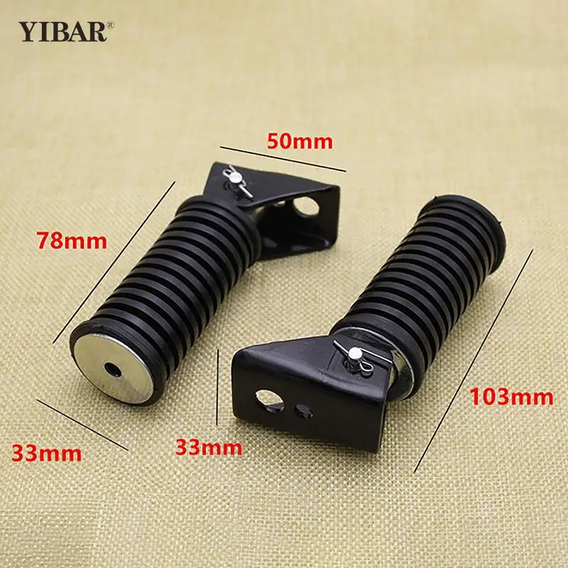 2Pcs Motorcycle Front Rear Footrests Motorcycle Foot Pegs For GS125 GN125 - $15.28