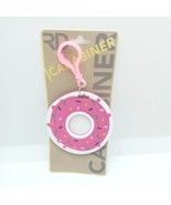 Donut Carabiner PVC Silicone Keychain Luggage Tag Travel Bag Tag ID Golf... - $8.14