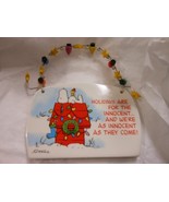 Department 56 &quot;Snoopy &amp; Woodstock On Doghouse&quot; Ceramic Hanging Plaque 4 ... - $272.74 MXN