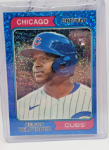 2023 Topps Heritage #371 Nelson Velazquez RC Blue Sparkle Chicago Cubs - £3.71 GBP