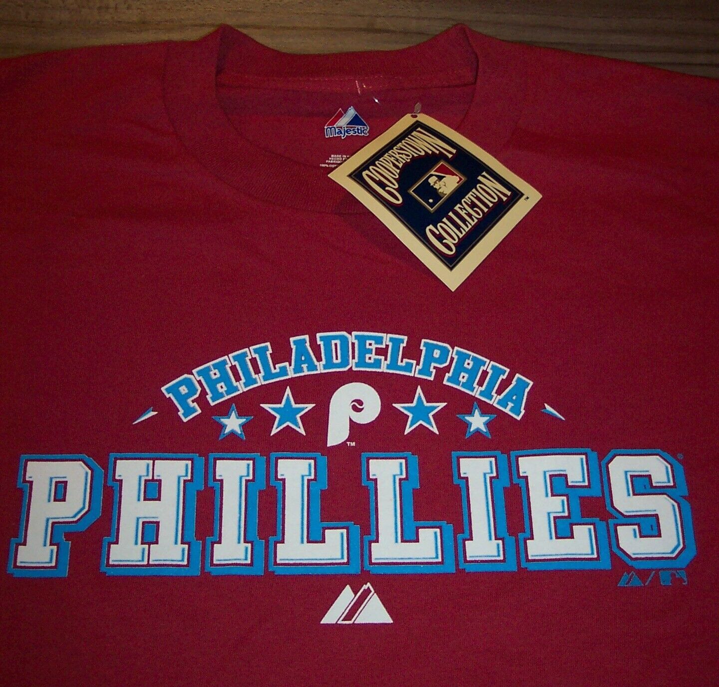 PHILADELPHIA PHILLIES MLB WORLD SERIES Tickets Baseball T-Shirt XL NEW w/ TAG - £15.69 GBP
