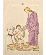 *Hand-Colored Copper Plate Engraving 18th Century 13.5&quot; x 11&quot; #28 - $23.91 CAD