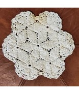 Vintage Handmade Doily White Round Crochet 9 Inch - $11.00