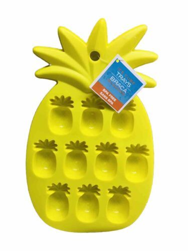 Pineapple Novelty Ice Cube - Ice Mold Tray - 10 Mold Tray - Yellow - $11.76