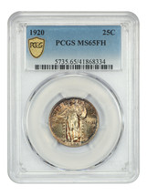 1920 25C PCGS MS65FH - £1,220.98 GBP