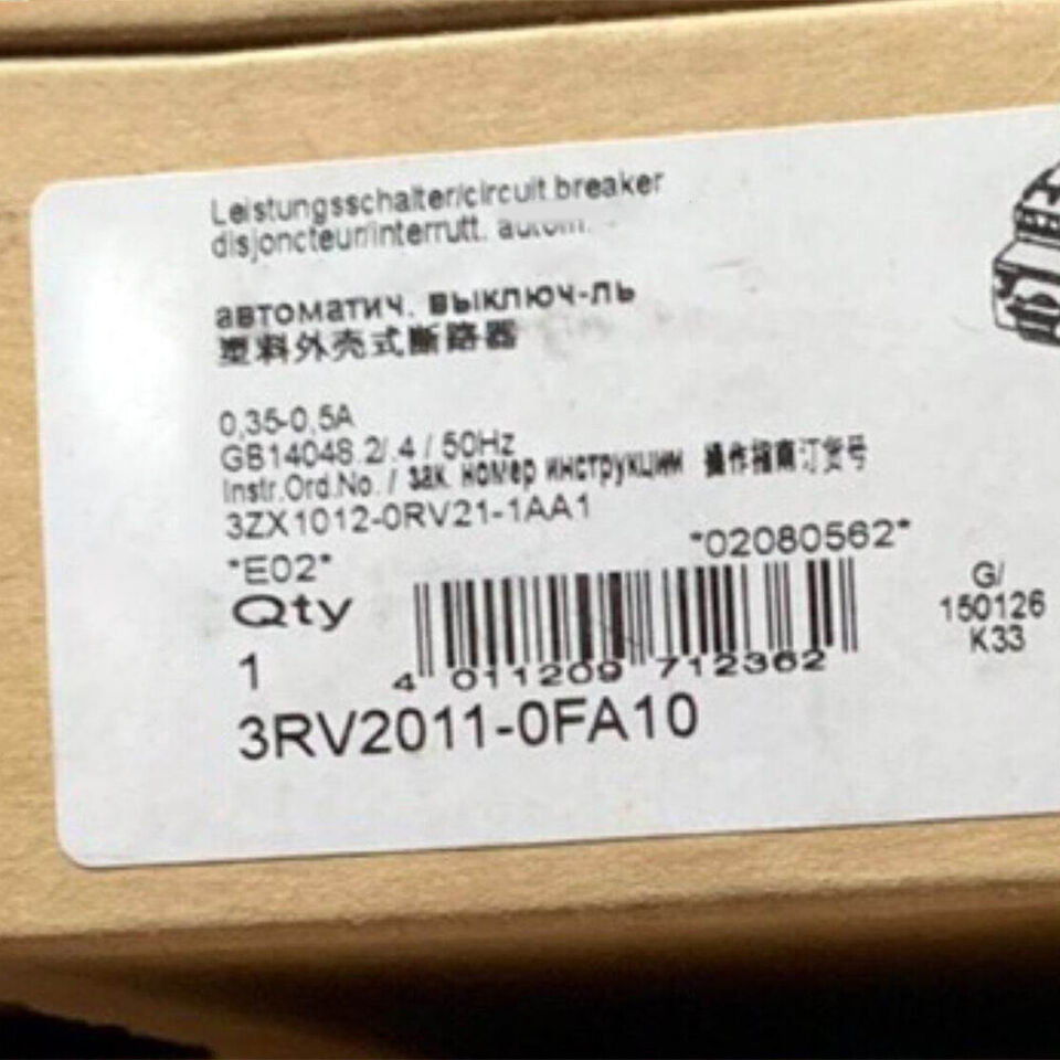 For Siemens 3RV2011-0FA10 (0.35-0.5A) Circuit Breaker - $65.54