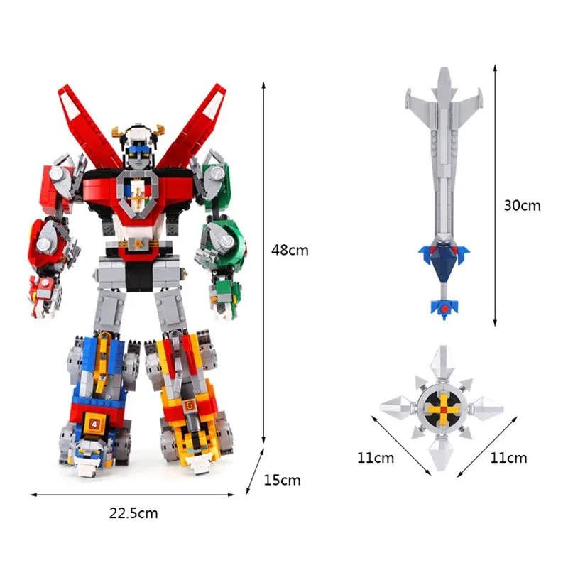 5 in1 Deformable Model Voltron Defender Of The Universe Compatible 21311 16057 - £92.04 GBP