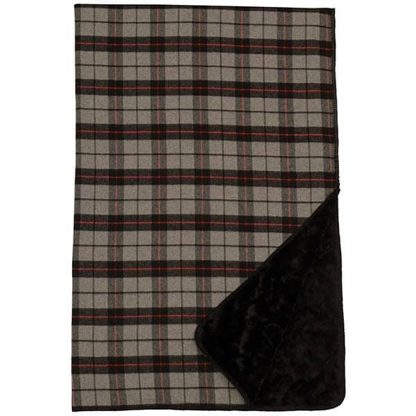 Reversible Ponderosa Plaid Throw Blanket in Gray - $390.11