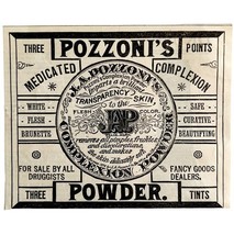 Pozzoni Medicated Complexion Powder 1913 Advertisement Health Beauty DWAA22 - $19.99
