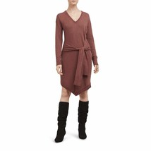 Kenneth Cole New York Womens Asymmetrical Sweater Dress Rose Brown Heather XS - £35.30 GBP