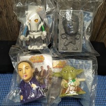 *4* Star Wars Ep 3 Revenge of Sith 2005 Burger King Toy Lot WIND-UP Yoda Solo - £15.77 GBP