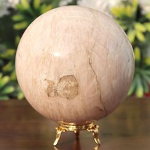 1390g!-100mm Milky Moonstone Crystal Sphere Ball with Stand - £78.46 GBP