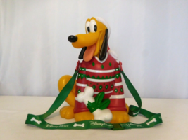 Disneyland 2018 Holiday Red Christmas Sweater Pluto Popcorn Bucket LIMIT... - $19.82