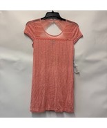 Tahari Womens S Coral Orange Pink Knit Short Sleeve Pajama Sleep Gown NW... - €17,01 EUR