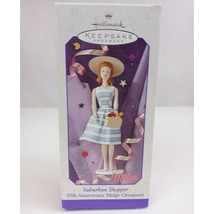 1996 Hallmark Barbie Keepsake 35th Anniversary Midge Ornament Suburban Shopper - £10.07 GBP