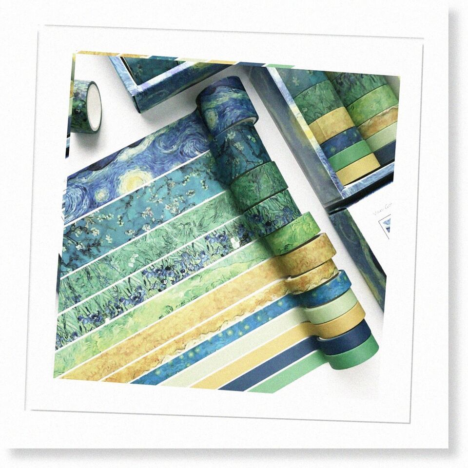 12-Piece Decorative Washi Tape Set for Kids' Scrapbook, Bullet Journal, DIY Gift