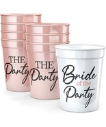 Bachelorette Party Cups &quot;The Party and Bride of The Party&quot; 8 Pk 16oz NEW - $20.43 CAD