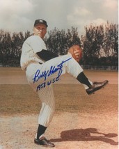 Bobby Shantz signed New York Yankees 8x10 Photo 1958 WSC (World Series Champs) - £14.34 GBP