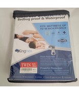 Kingnex Mattress Protector Waterproof Breathable Bamboo Blend Twin XL NEW - $27.14 CAD