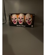 2 Spooky Village Clown Pathway Markers Halloween Decor Light &amp; Sound Eff... - $66.55 CAD