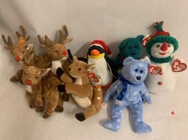 TY Christmas/Winter Beanie Babies, Lot of 8 - £27.17 GBP