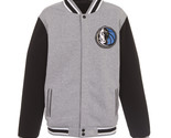 NBA Dallas Mavericks Reversible Full Snap Fleece Jacket JHD 2 Front Logo... - £95.91 GBP