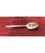 Pierced Serving Spoon Brittany Rose Oneida Silver plate 1948 - $29.79 CAD