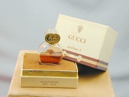 Vintage Parfum 1 By Gucci Bottle In Presentation Box 6ml 1/5oz France - $64.99