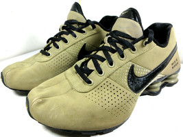 Boys Nike Shox Black Tan Brown Athletic Shoes Sneakers Size 6.5Y 318130-200 - £31.61 GBP