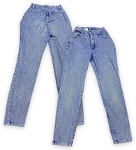 Vtg No Boundaries Juniors&#39; Denim Bareback High-Rise Skinny Jeans USA Sz 3 22” W - £16.65 GBP