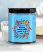 &quot;Embrace The Moment&quot; Baja Breeze 9oz Scented Jar Candle Soy Inspirationa... - $19.75