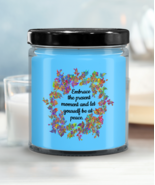 &quot;Embrace The Moment&quot; Baja Breeze 9oz Scented Jar Candle Soy Inspirationa... - £15.82 GBP