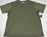 Columbia Men&#39;s Hike Moisture-Wicking Crew Neck T-shirt in Stone Green-2XL - £15.94 GBP