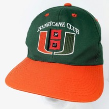Vintage University of Miami Hurricanes Club Adjustable Snapback Adult Cap Hat - £15.68 GBP