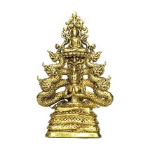 Thao Wirupak Lord of Serpents Statue of Four Great Rulers of West Thai Amulet - £13.58 GBP