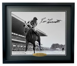 Ron Turcotte Autographed Secretariat 16x20 Belmont Photo Framed JSA COA ... - £351.43 GBP