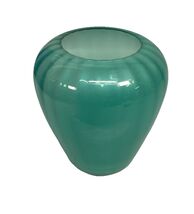 Sea Foam Green Glass Swirly Vase - 7”H - $19.79