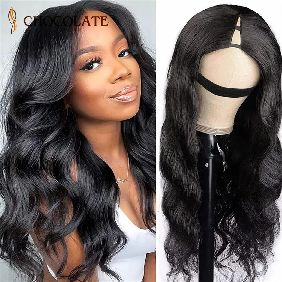 V Part Wig Human Hair Body Wave Human Hair Wigs No Leave Out Glueless Br... - £45.86 GBP+