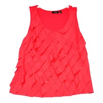 Apt. 9 Ruffle Tank Top Women&#39;s Blouse Size PXL Coral - £8.52 GBP