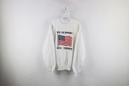 Vintage 90s Womens XL Desert Storm We Support Our Troops Military Sweats... - $31.14