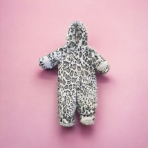 Pistachio Baby Girl Snowsuit Size 6 To 9 Months White Black Grey Leopard - $29.65